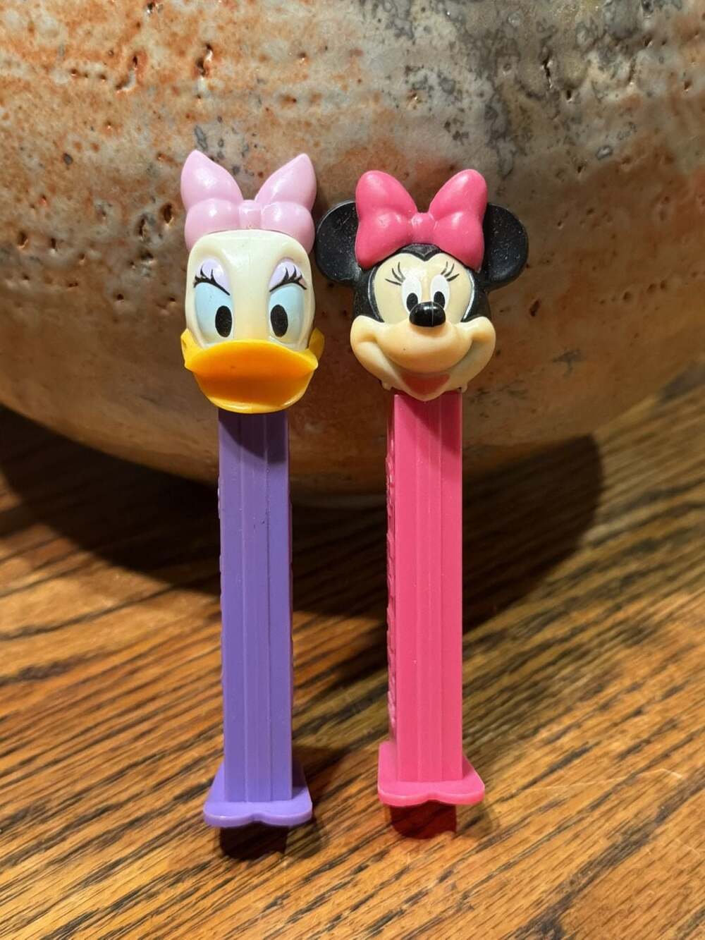 Vintage Disney Minnie Mouse and Daisy Duck PEZ Candy Dispensers Set